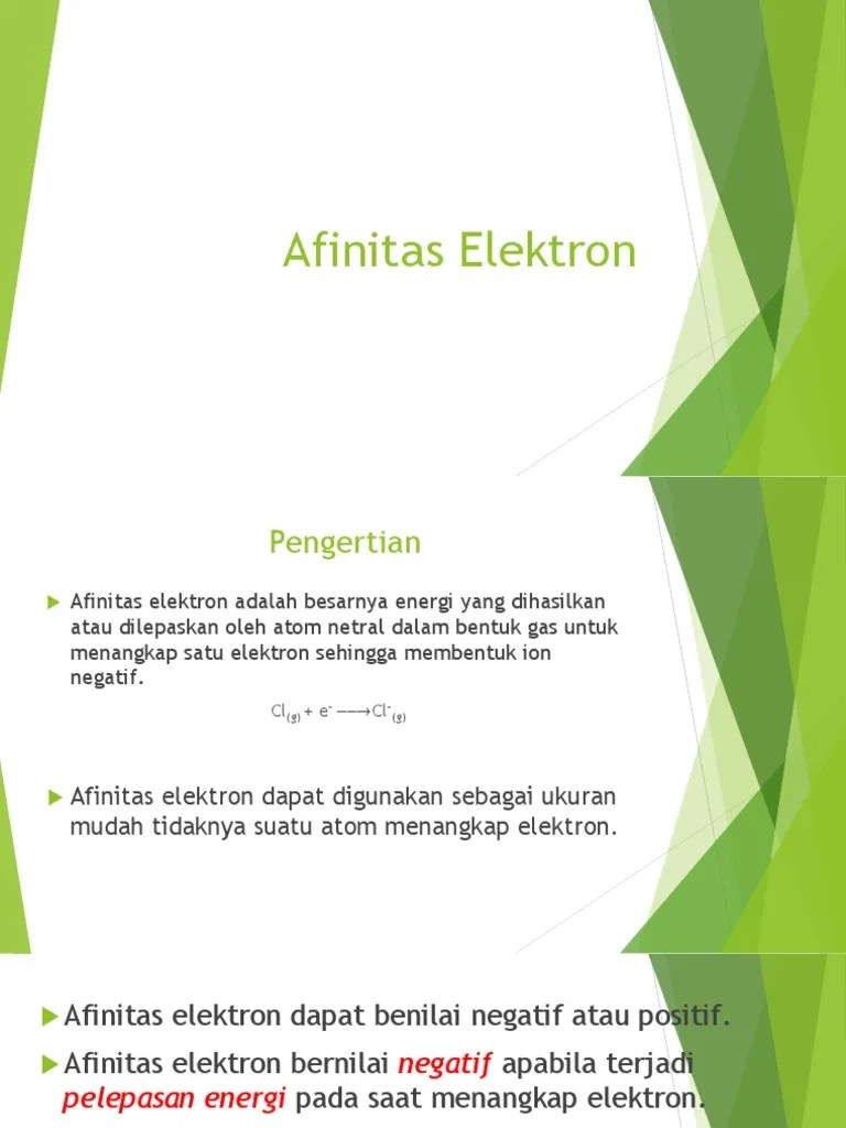 Afinitas Elektron | PDF