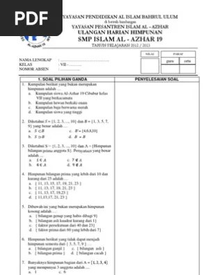 We did not find results for: Latihan Soal Himpunan