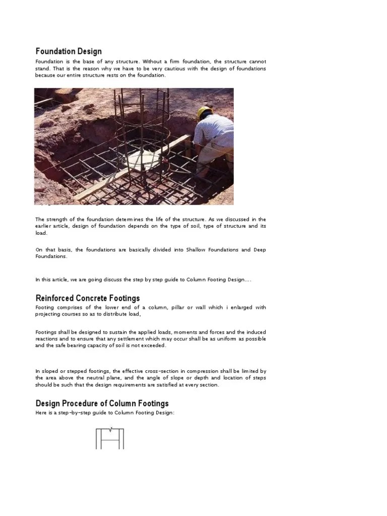 Design Of Column Bases | PDF | Column | Foundation (Engineering)
