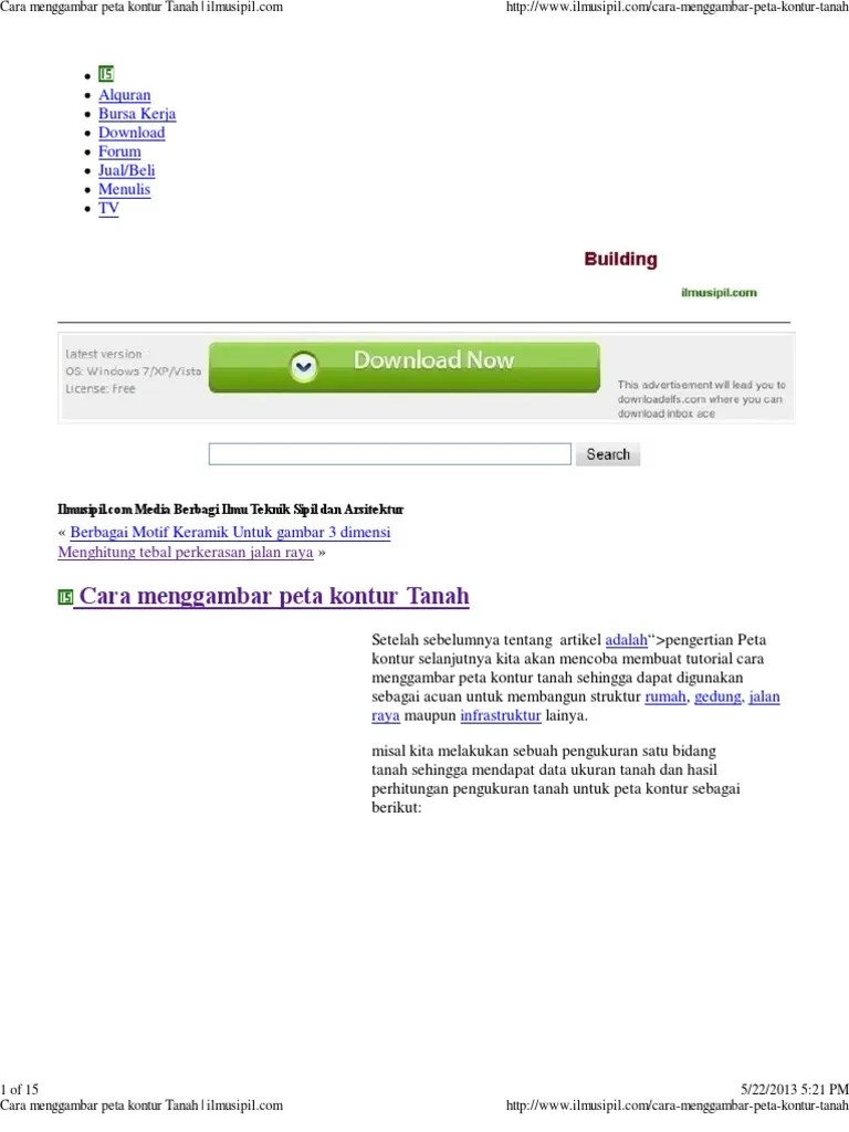Cara export gambar dari autocad map ke google earth pro tanpa plugin. Cara Membuat Peta Kontur