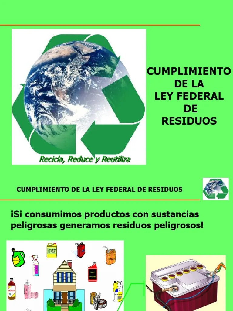 Marco Legal De Residuos Peligrosos | Residuos | Industrias | Prueba Gratuita De 30 Días | Scribd