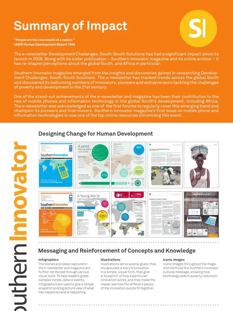 Summary Of Impact: Designing Change For Human Development | PDF