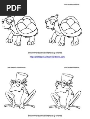 Descarga gratis ejercicios cognitivos para mayores: 20 Fichas Para Mejorar La Atencion Encuentra Las Diferencias Fichas 31 50 Pdf Pdf