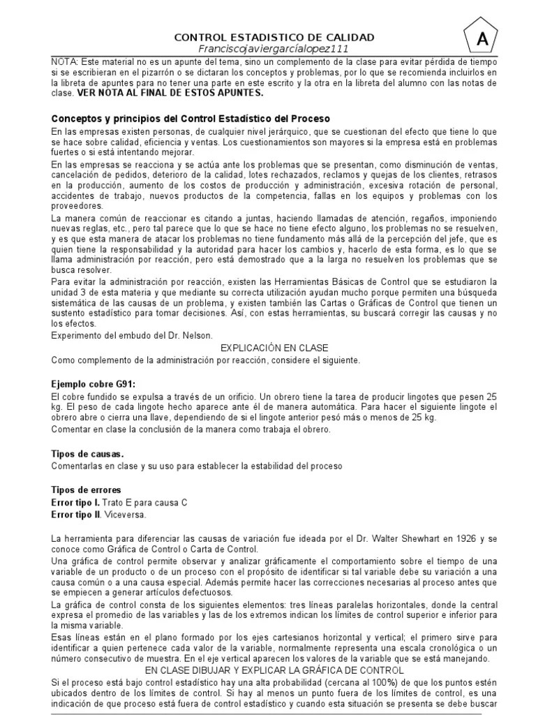 Error Tipo I | PDF | Calidad (comercial) | Enseñanza De Matemática