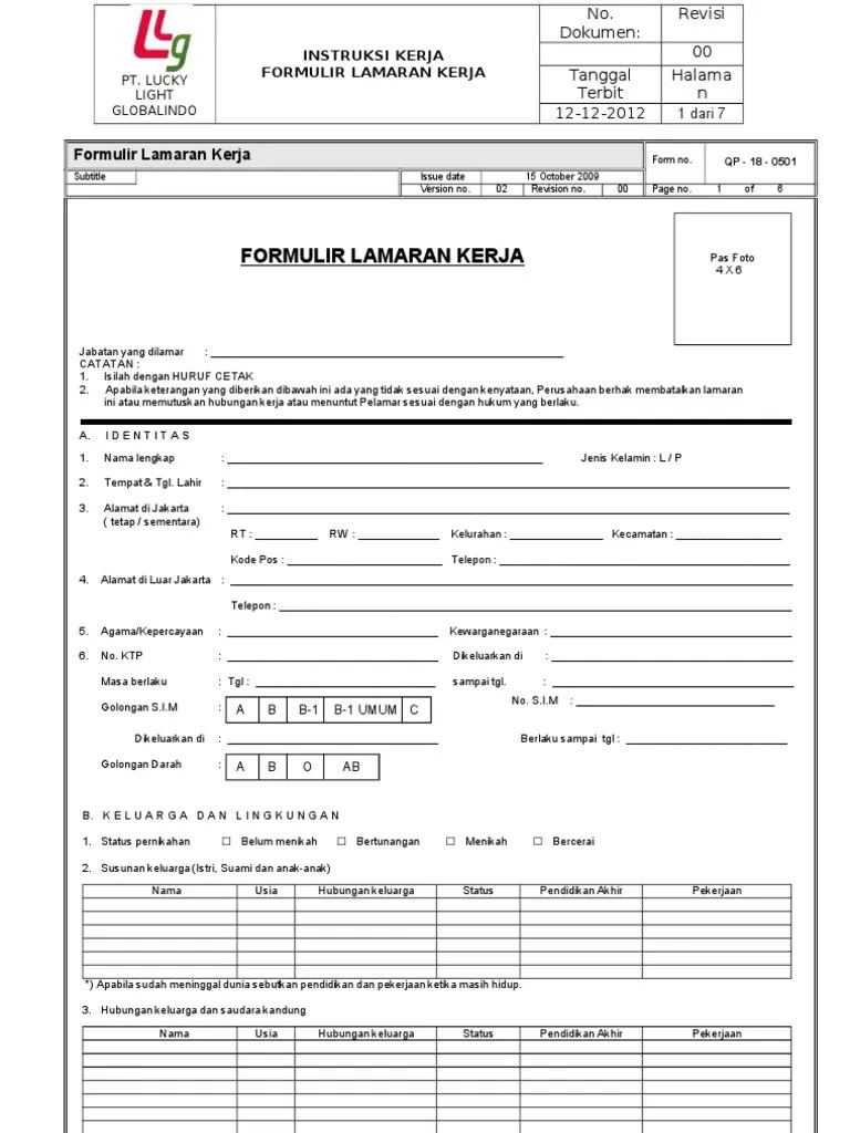 Liputan6.com, jakarta contoh surat lamaran kerja bahasa inggris adalah salah satu aspek penting dalam persyaratan mencari pekerjaan. Contoh Formulir Lamaran Kerja Dalam Bahasa Inggris Belajar