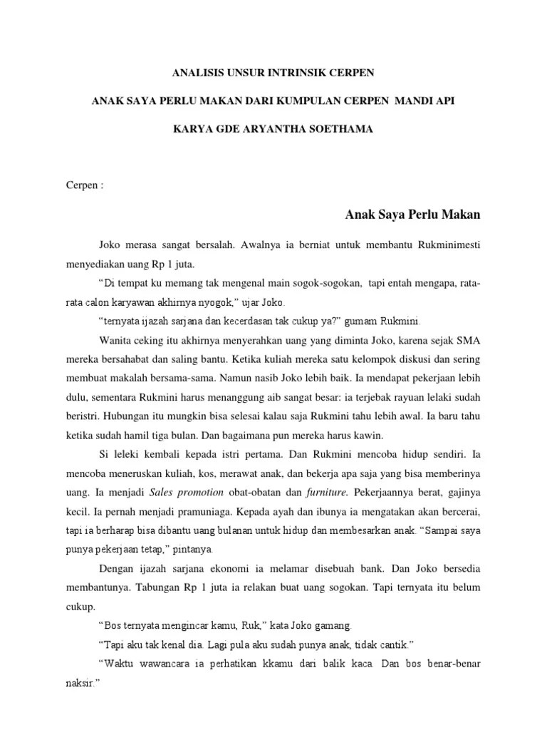 Contoh Cerpen Beserta Struktur Dan Unsur Intrinsiknya Pembahasan kali ini meliputi.