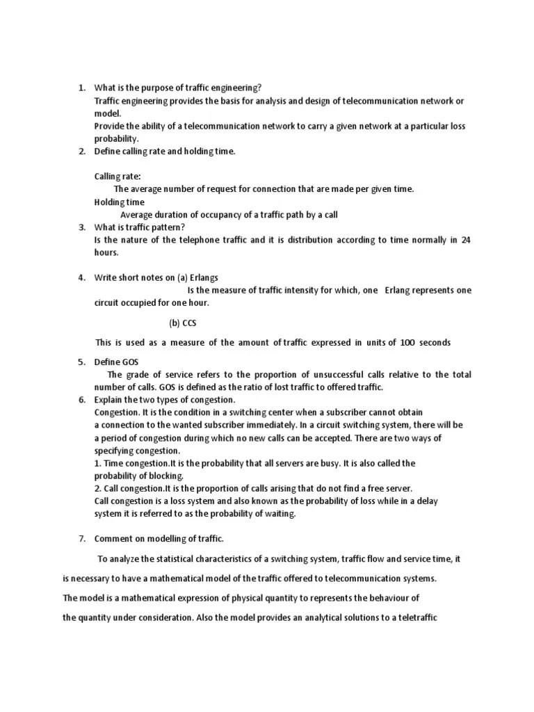 Traffic Engineering | PDF | Science & Mathematics | Computers
