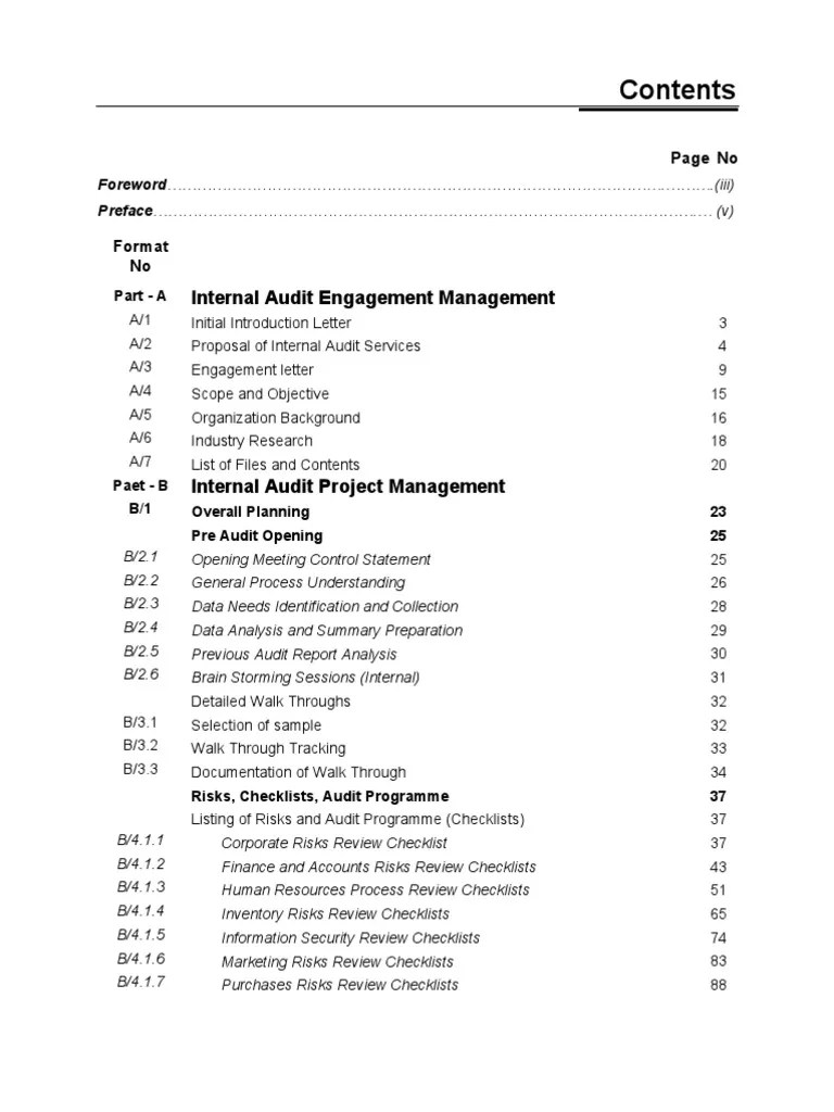Manual Of Internal Audit | PDF | Internal Audit | Audit