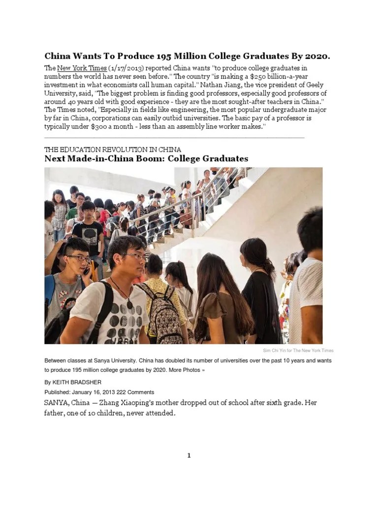 9761 - 1 - Higher Education Investment In China China Wants To Produce ...