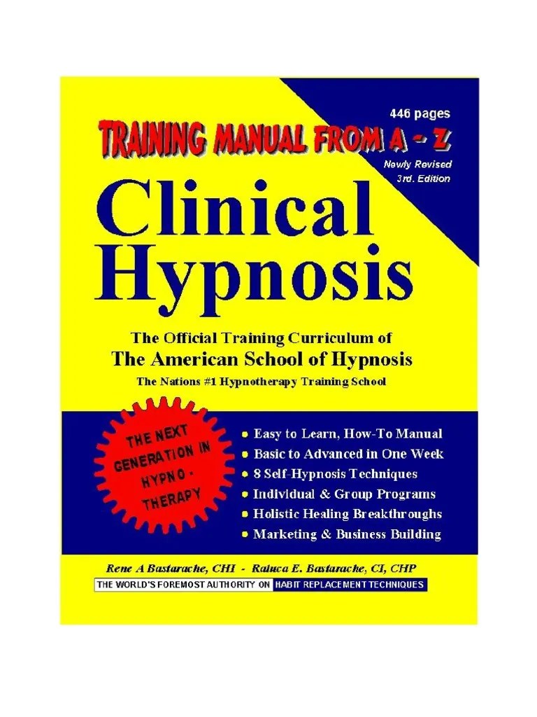 Clinical Hypnosis Training Manual From A-Z | PDF | Hypnosis | Hypnotherapy