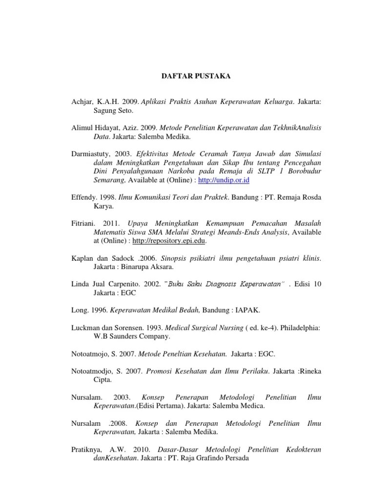 Daftar Pustaka Lengkap | PDF