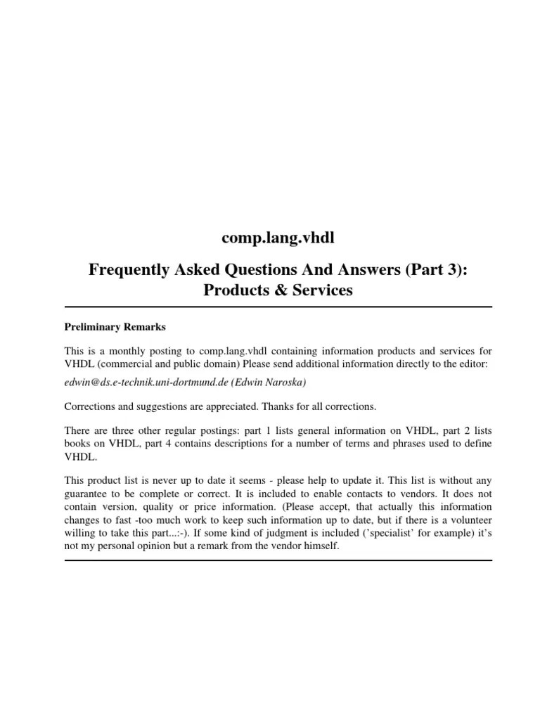 VHDL | PDF | Vhdl | Hardware Description Language