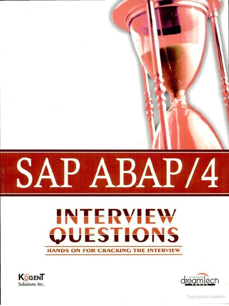 Sap Abap Interview Questions | PDF