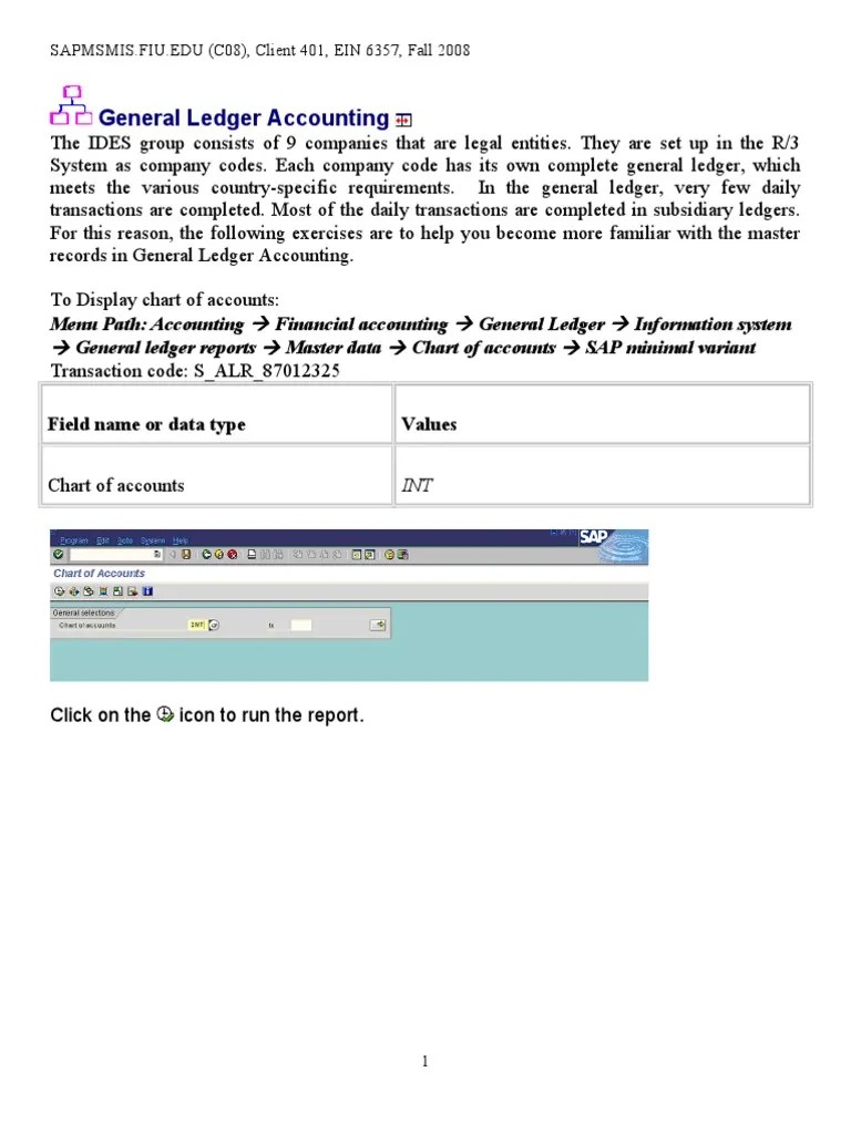 SAP General Ledger | PDF | Debits And Credits | Business