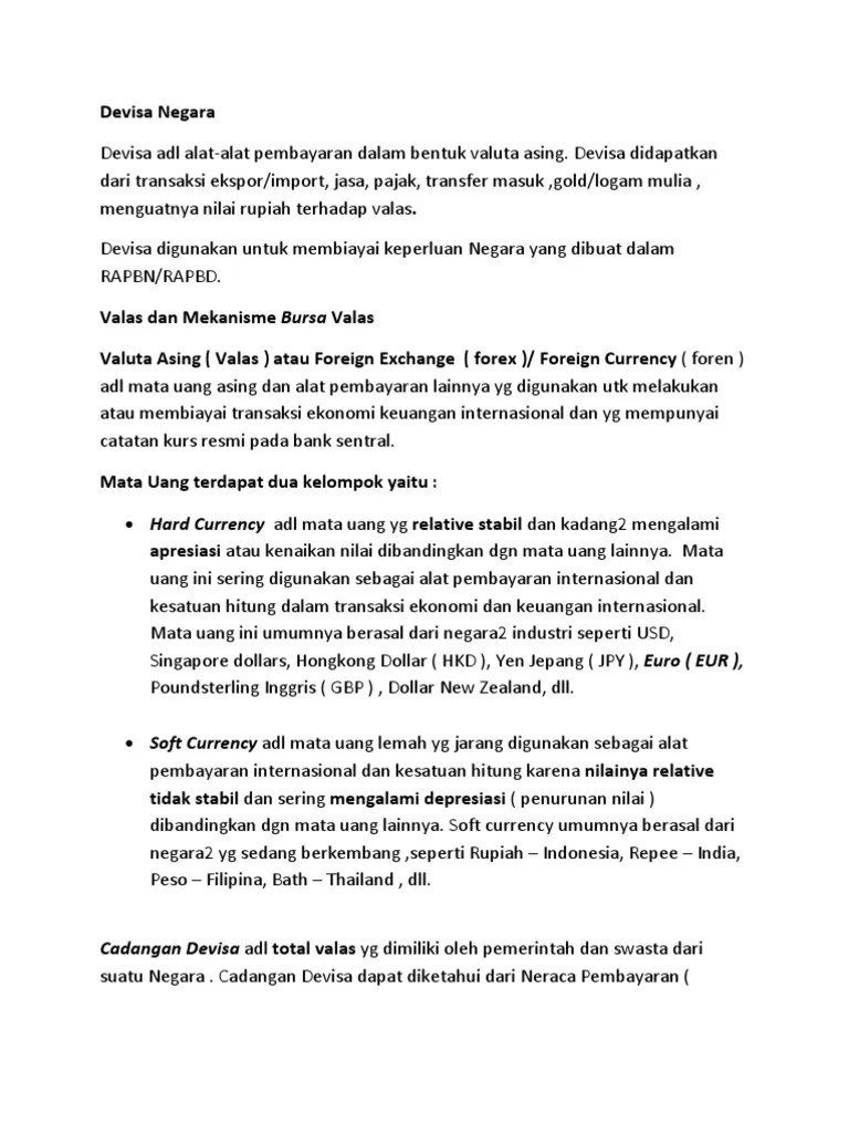 devisa negara