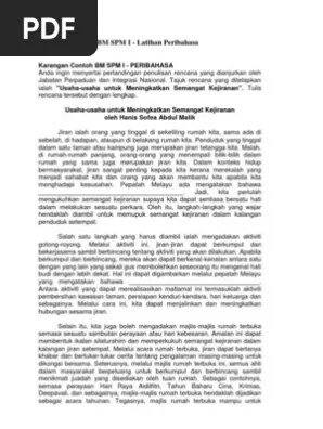 Terima kasih atas feedback yang memberi semangat untuk saya terus berkongsi. Karangan Contoh Peribahasa Pdf