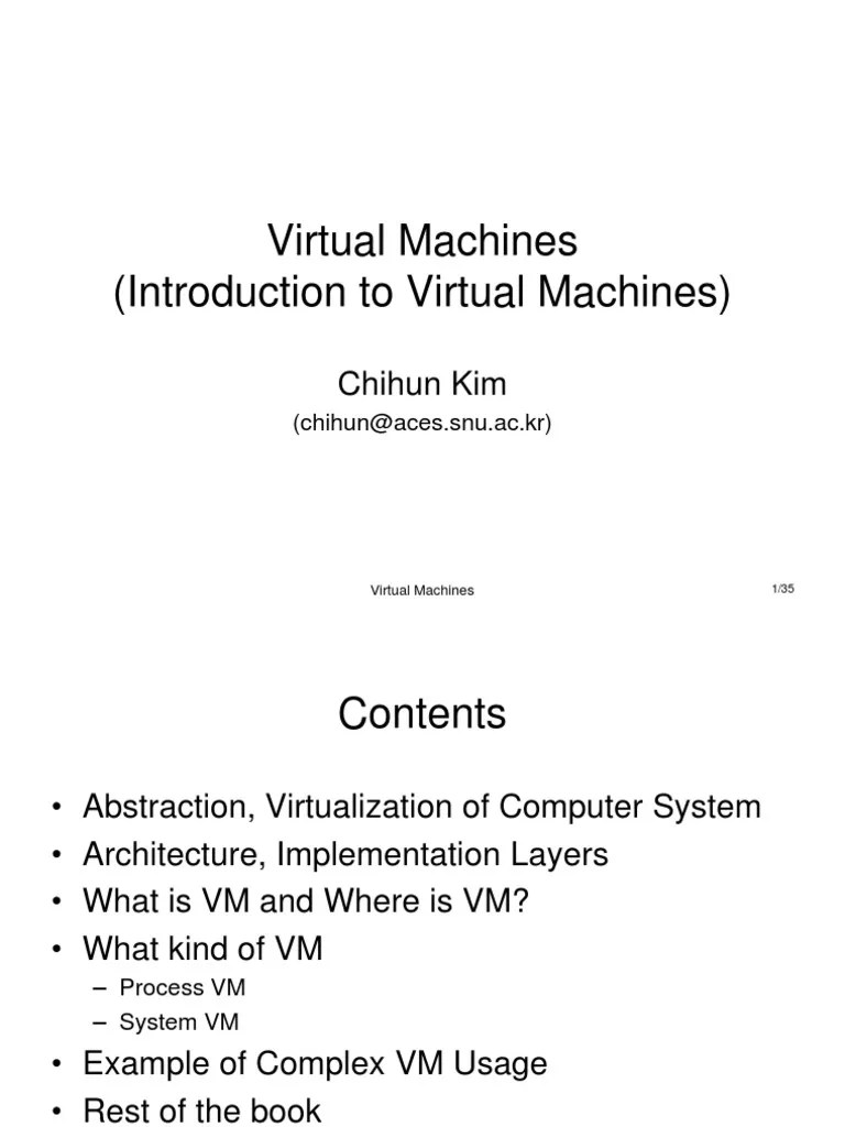 Virtual Machine | PDF | Virtual Machine | Instruction Set