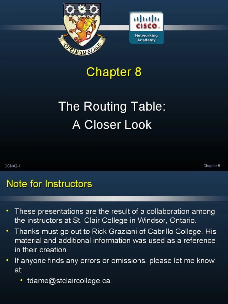 CCNA Cisco Routing Protocols And Concepts | PDF | Routing | Router ...