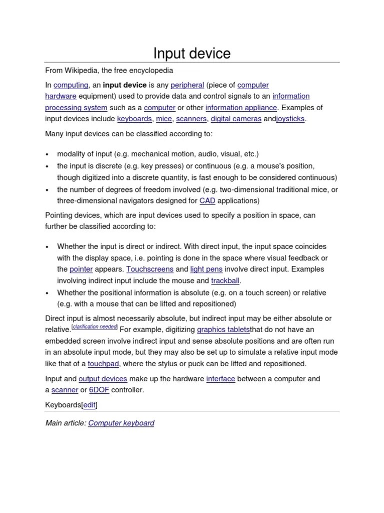 A Comprehensive Overview Of Computer Input And Output Devices - From Keyboards And Mice To ...