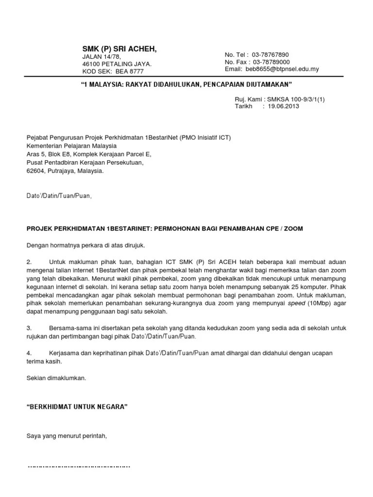 Untuk mengajukan peminjaman link zoom meeting kkgo dki jakarta. Contoh Surat Permohonan Ke Dato