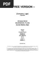 Business Plan Template Business Plan Marketing