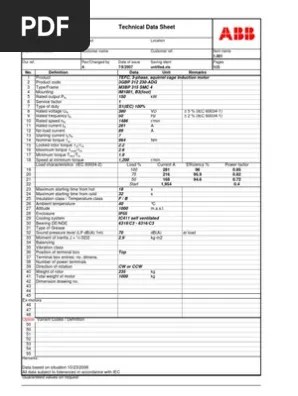 Abb Datasheet Lv Motor