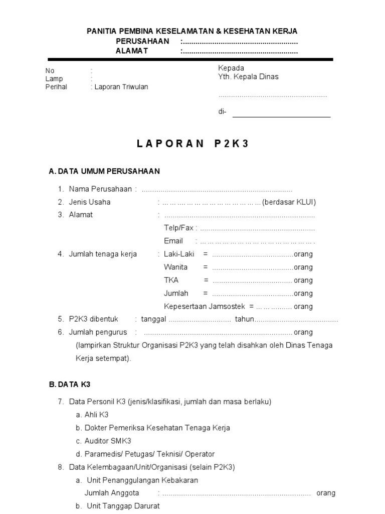 Contoh Laporan Bulanan Laundry