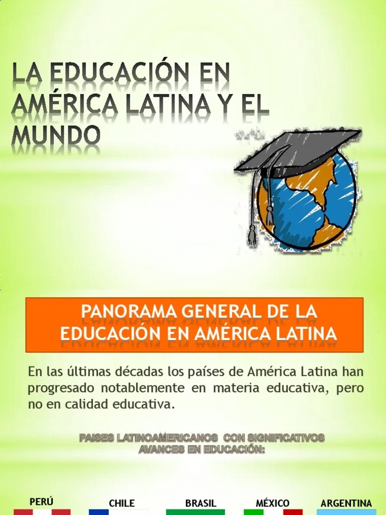 Educación En America Latina Y El Mundo | PDF | America Latina | Américas