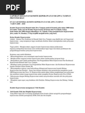 Sedangkan pengertian etika secara umum menurut bertens k (2000) dalam . Contoh Laporan Kerja Komite Keperawatan Pdf