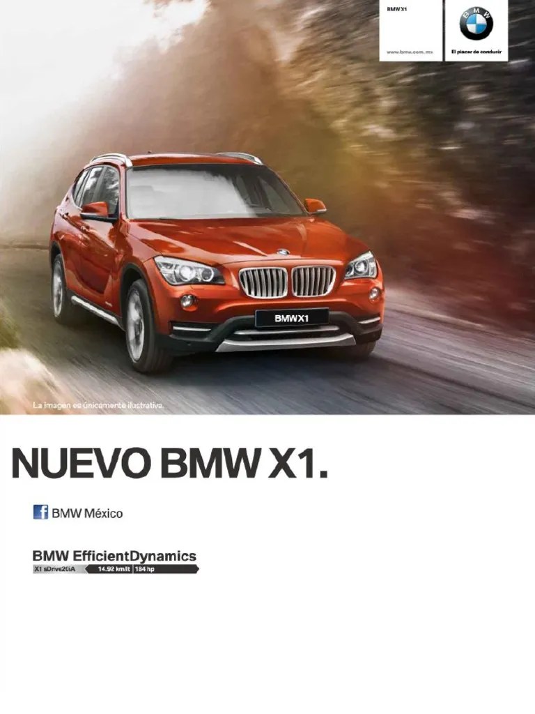 Ficha tecnica bmw x1 sdrive20ia (automatico) 2013