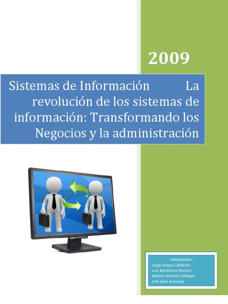 Sistemas De Informacion 1 | PDF | Sistema De Informacion ...