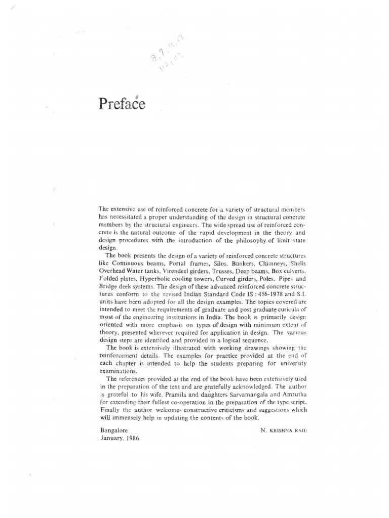 Advanced Reinforced Concrete Design By Krishna Raju | Download Free PDF | Nature