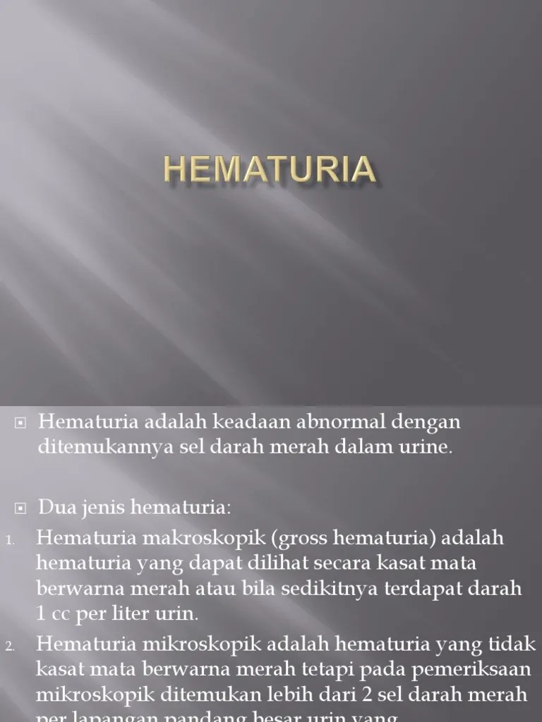 Hematuria | PDF