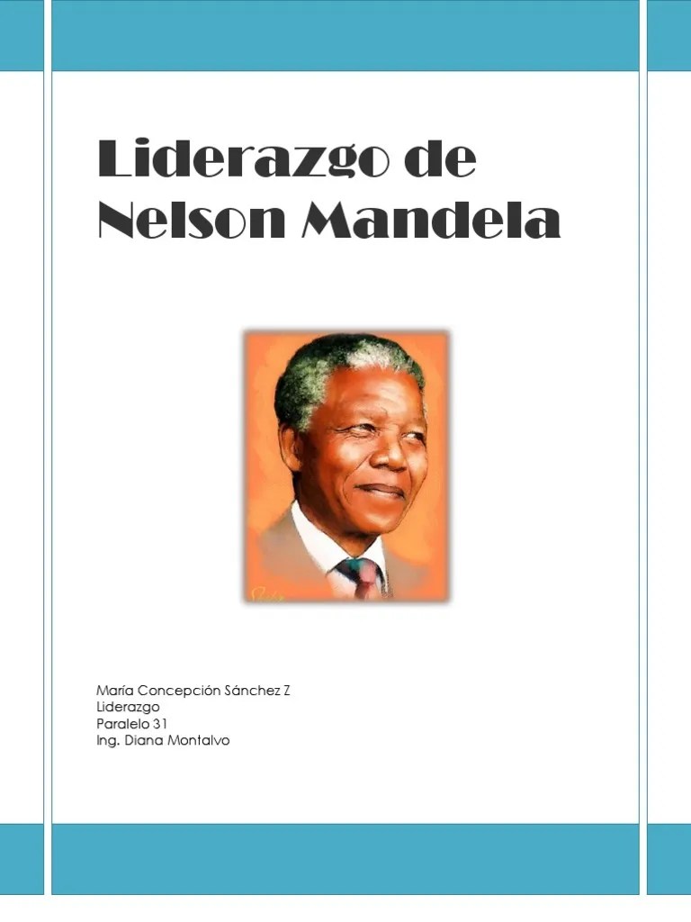 Liderazgo De Nelson Mandela | PDF | Nelson Mandela | Sudáfrica