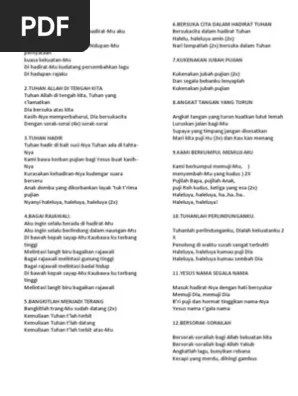 Yang memperhatikanku seperti kau tuhan saat ku berjalan . Kumpulan Lagu Lagu Rohani Pdf