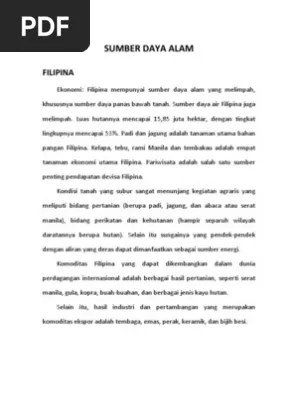 Sehingga, saat sumber daya alam yang tidak dapat diperbaharui sudah habis, maka manusia harus menunggu sangat lama untuk menemukannya kembali. Puisi Tentang Sumber Daya Alam Belajar