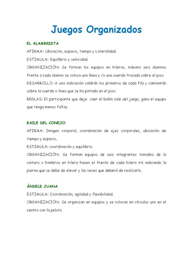 Une a jugadores de todos los niveles para ofrecerles una divertida . Juegos Organizados Pdf Pollo Papel