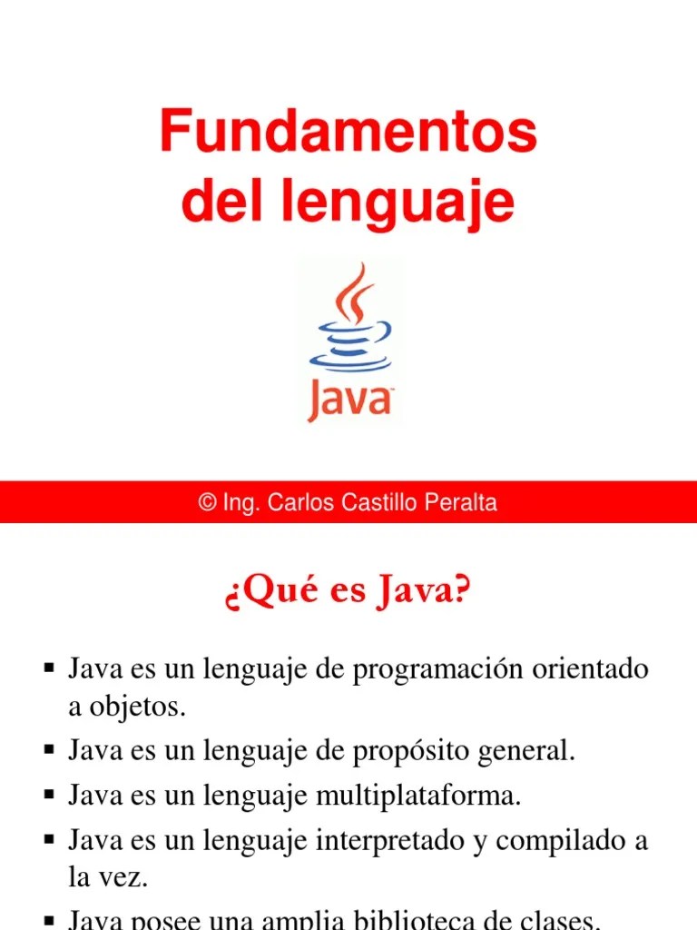 Fundamentos De Java | PDF | Entorno De Desarrollo Integrado | Java ...