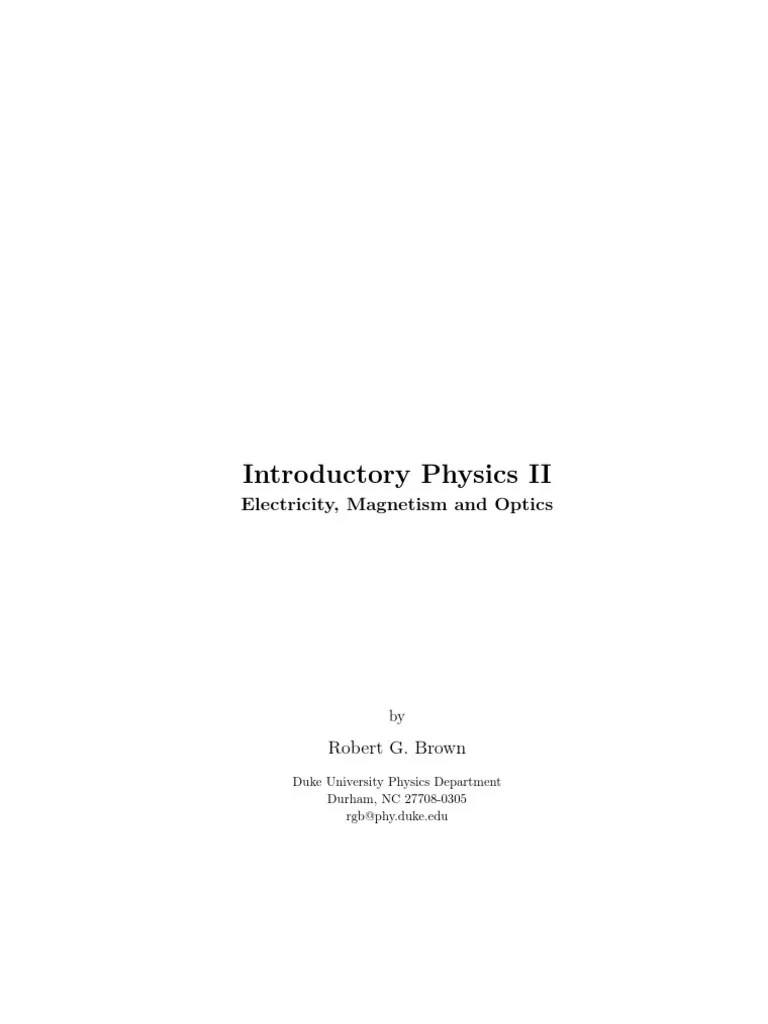 Intro Physics 2.a4 | PDF | Capacitor | Magnetic Field