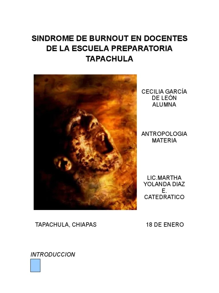 Sindrome De Burnout | PDF | Burnout Ocupacional | Psicología Clínica