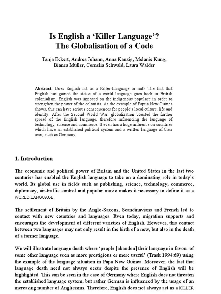 The Global Rise Of English: Exploring The Impact Of English As A Global ...