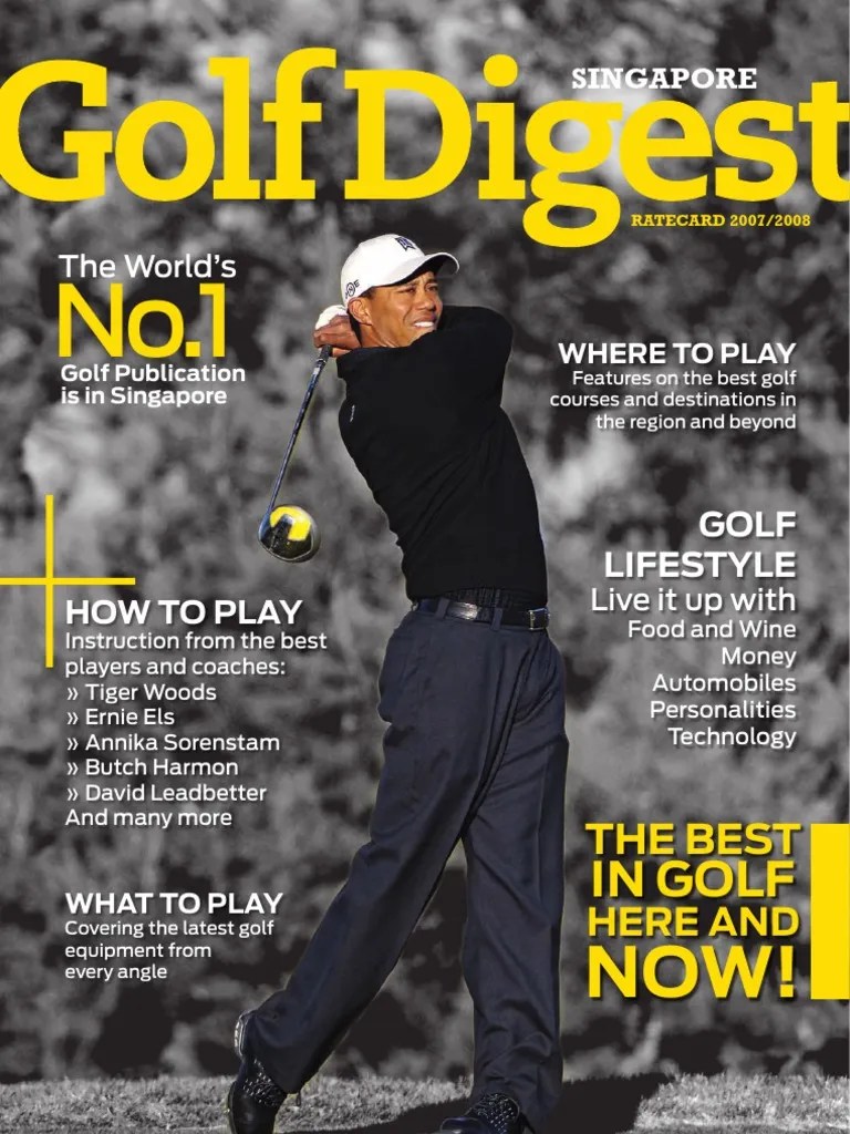 Golf Digest Singapore Media Kit | PDF | Tiger Woods | Golf Media