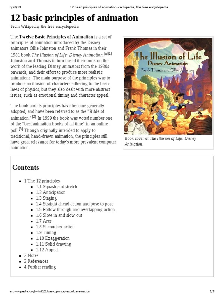 12 Basic Principles Of Animation - Wikipedia, The Free Encyclopedia ...