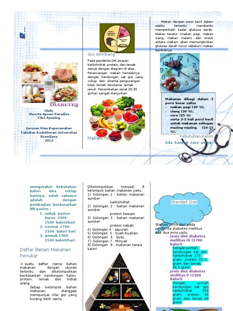 Leaflet Nutrisi DM | PDF