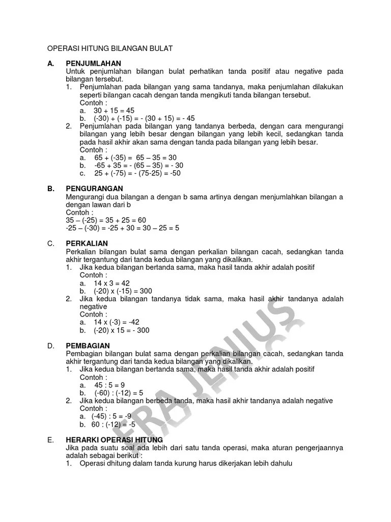 Kemampuan memecahkan masalah pada soal cerita bilangan pecahan di kelas vi sdn 02 sumublor selama ini masih rendah. Contoh Soal Cerita Bilangan Bulat