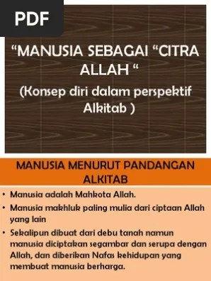 Manusia Sebagai Citra Allah | PDF