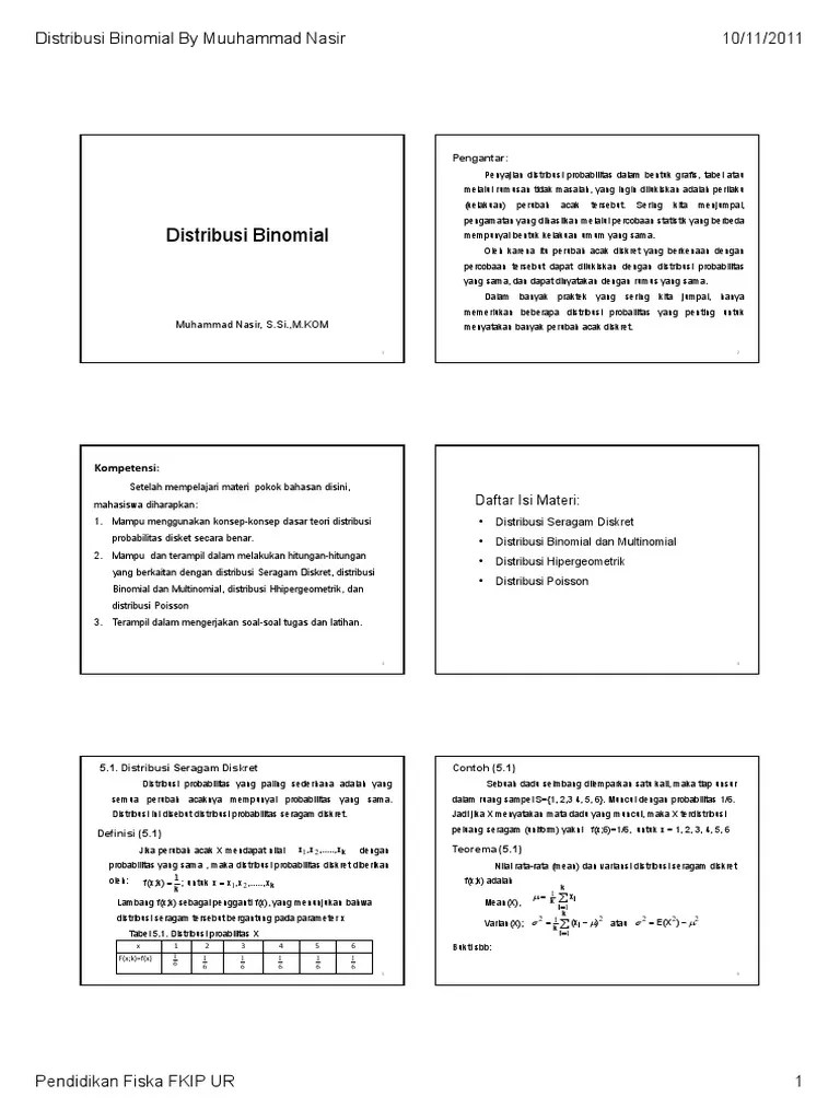 Distribusi normal is the property of its. Microsoft Powerpoint Distribusi Binomial Ppt Compatibility Mode Pdf