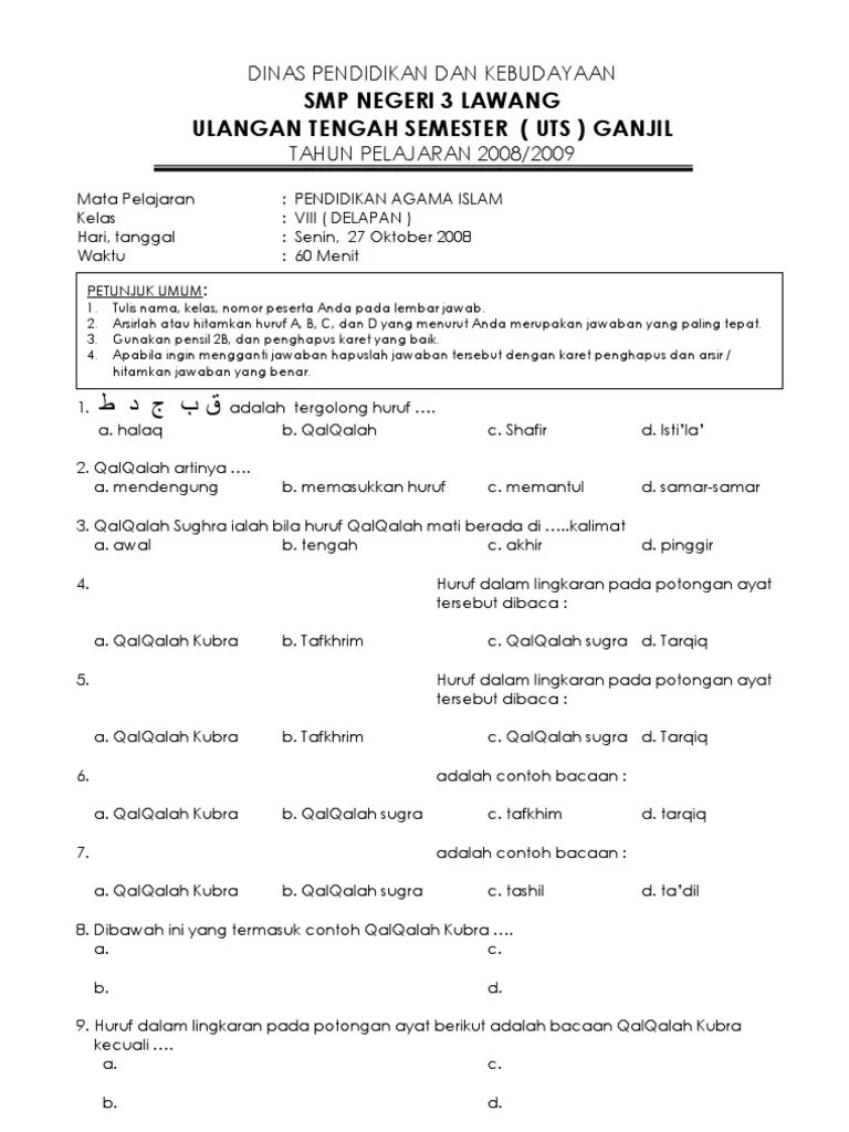 Try the suggestions below or type a new query above. Soal Agama Islam Smp Kelas 8 Dan Kunci Jawaban