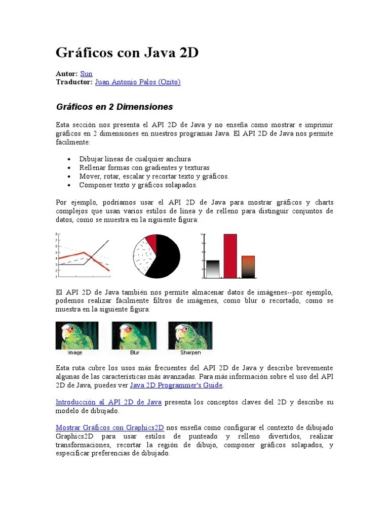 Java 2D | PDF | Java (lenguaje De Programación) | Ventana (informática)