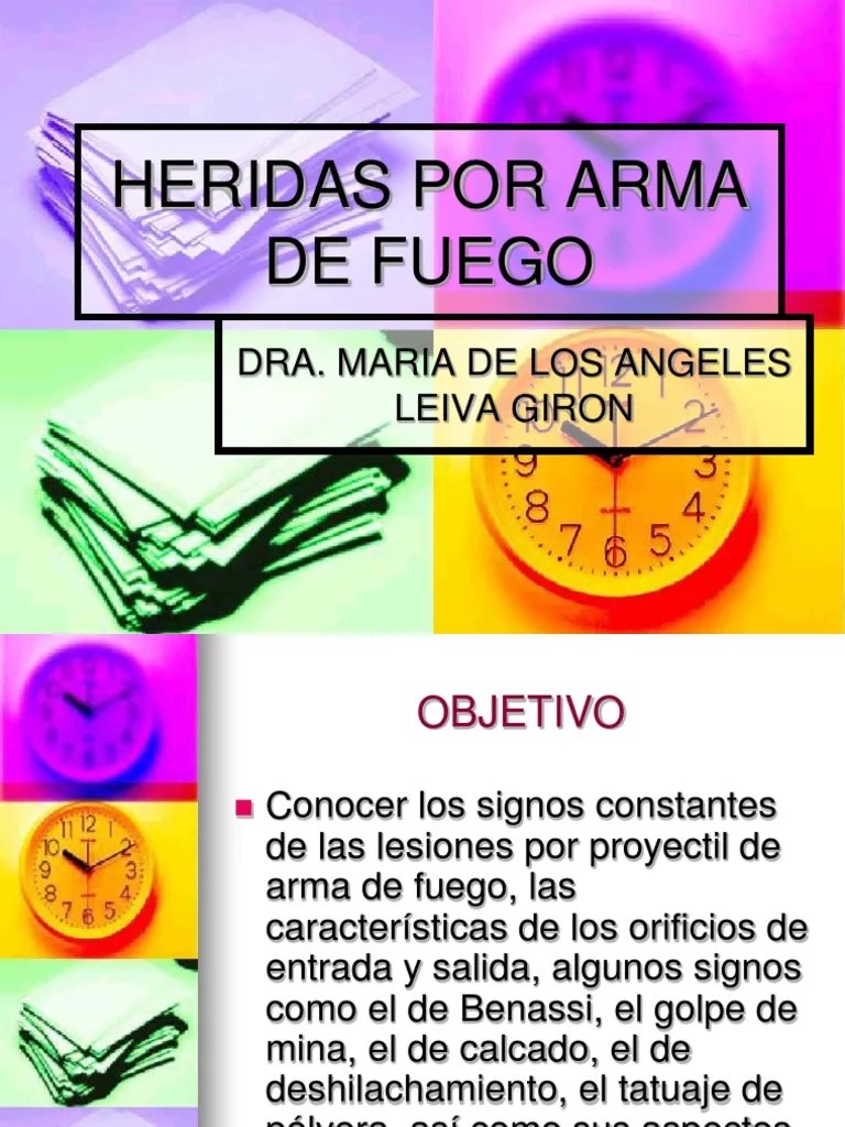 Heridas Por Arma De Fuego | PDF | Munición | Cartucho (armas De Fuego)